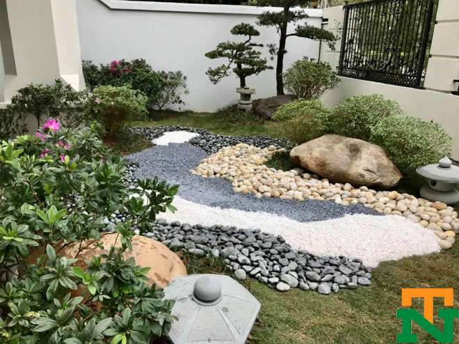 Tiểu cảnh sân vườn theo phong cách Nhật tại biệt thự Gamuda