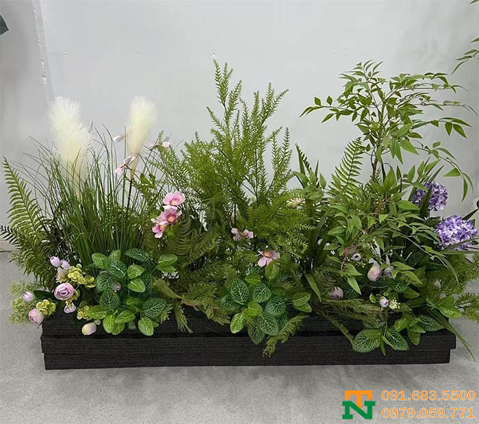 Bồn cây giả trang trí đẹp