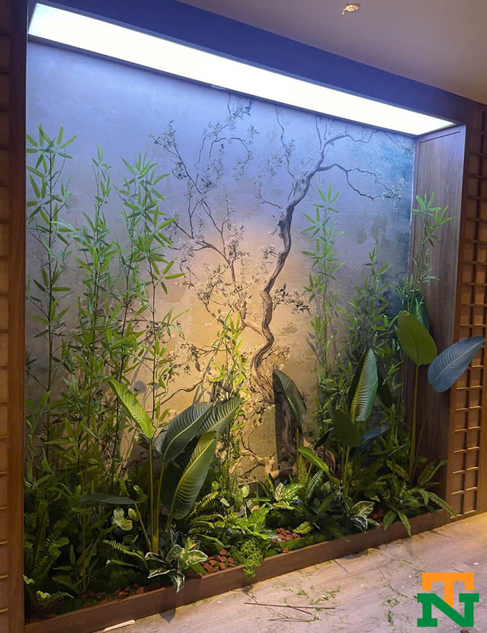 cây giả decor trúc quân tử