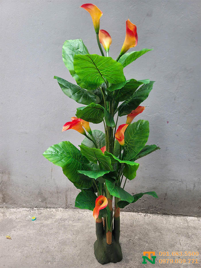 Cây hoa rum nhân tạo phong thủy