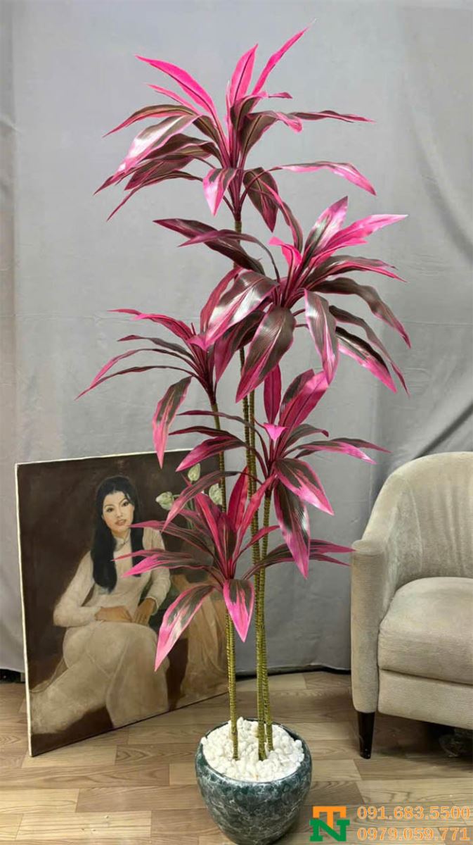 Chậu cây huyết dụ nhân tạo đẹp