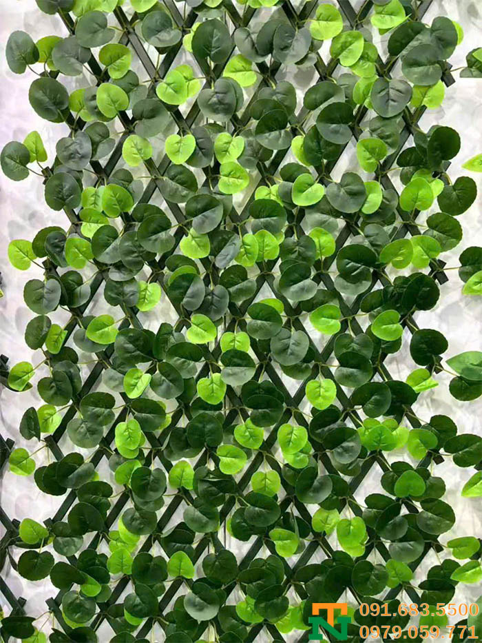 Hàng rào lá cây giả