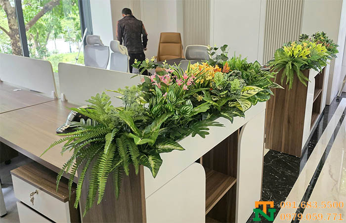 Thiết kế hộc cây văn phòng giá tốt