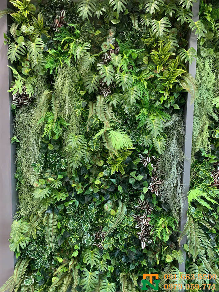 Tường cây xanh cành rủ nhân tạo