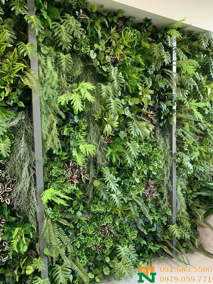 Tường cây giả xanh cao cấp