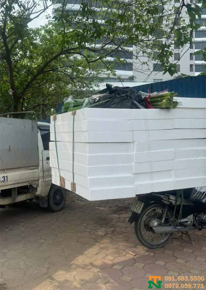 Xốp trắng cách nhiệt cắm hoa hàng cao cấp